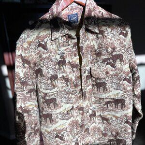 FLAWLESS Vintage J.Crew Camo Western Pattern Shacket